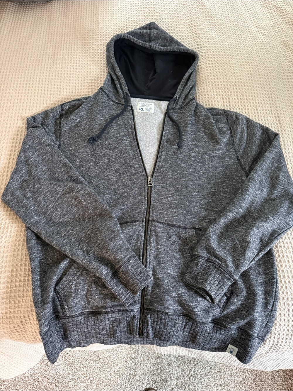 Lucky Brand Charcoal Men’s Heather Full-Zip Hoodie